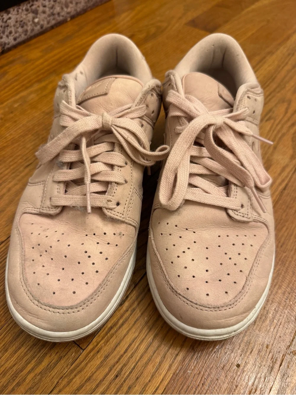Nike Women’s Low-Top Suede Sneakers in Light Pink